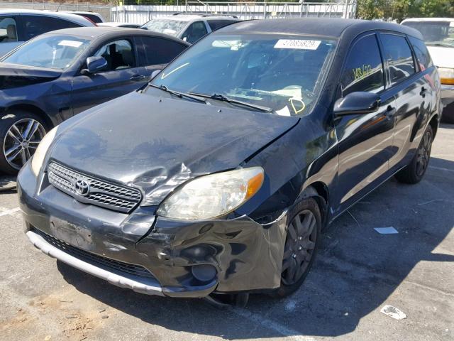 2T1KR32E87C637064 - 2007 TOYOTA MATRIX BLACK photo 2