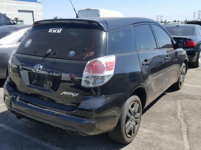 2T1KR32E87C637064 - 2007 TOYOTA MATRIX BLACK photo 4