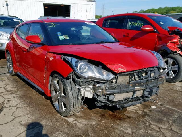 KMHTC6AE1DU124354 - 2013 HYUNDAI VELOSTER T RED photo 1