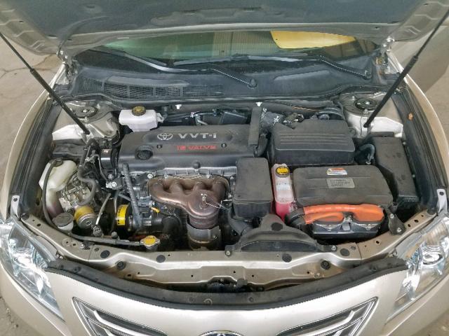 4T1BB46K38U060888 - 2008 TOYOTA CAMRY HYBR GOLD photo 7