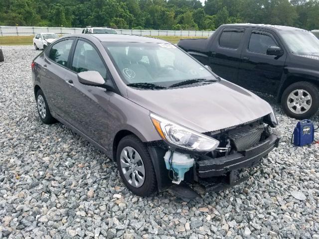 KMHCT4AE0HU381354 - 2017 HYUNDAI ACCENT SE GRAY photo 1