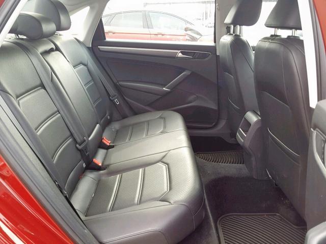 1VWDT7A32HC005833 - 2017 VOLKSWAGEN PASSAT R-L RED photo 6