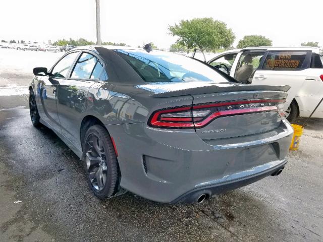 2C3CDXHG6KH563875 - 2019 DODGE CHARGER GT GRAY photo 3