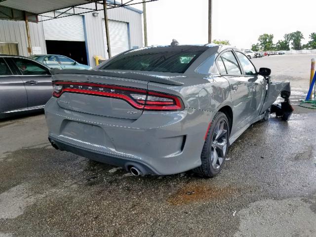 2C3CDXHG6KH563875 - 2019 DODGE CHARGER GT GRAY photo 4