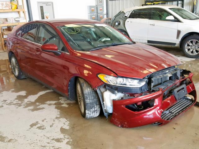 3FA6P0G78DR183765 - 2013 FORD FUSION S RED photo 1