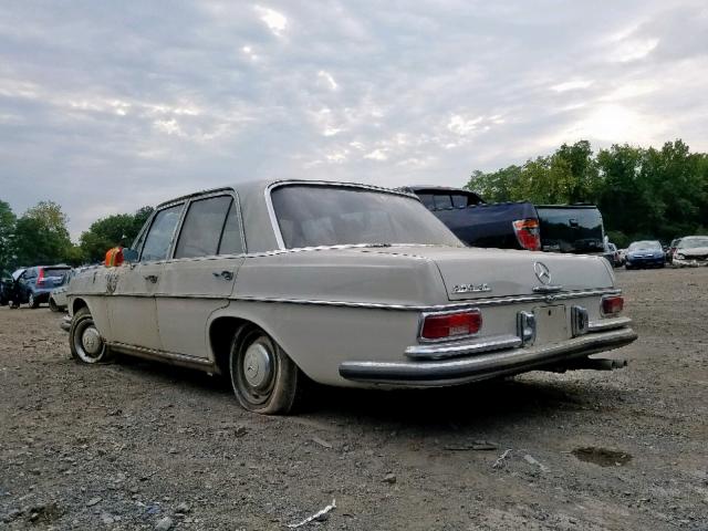 021322 - 1967 MERCEDES-BENZ 250SE BEIGE photo 3