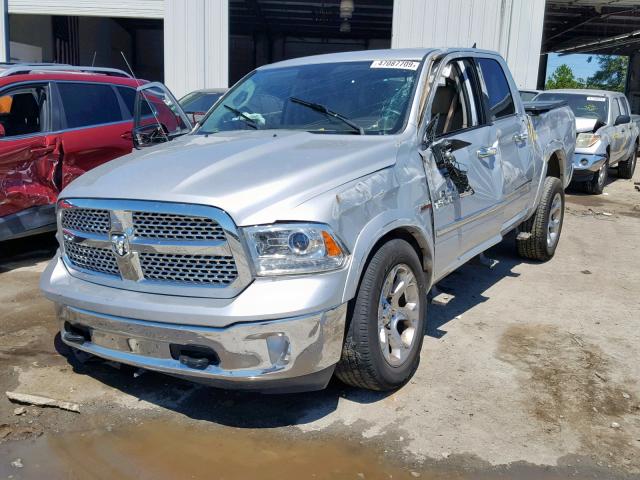 1C6RR7NT6HS667896 - 2017 RAM 1500 LARAM SILVER photo 2