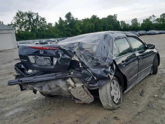 3HGCM56427G707939 - 2007 HONDA ACCORD LX BLACK photo 4