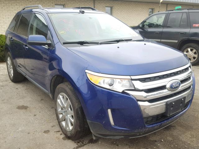 2FMDK3KC2DBA41850 - 2013 FORD EDGE LIMIT BLUE photo 1