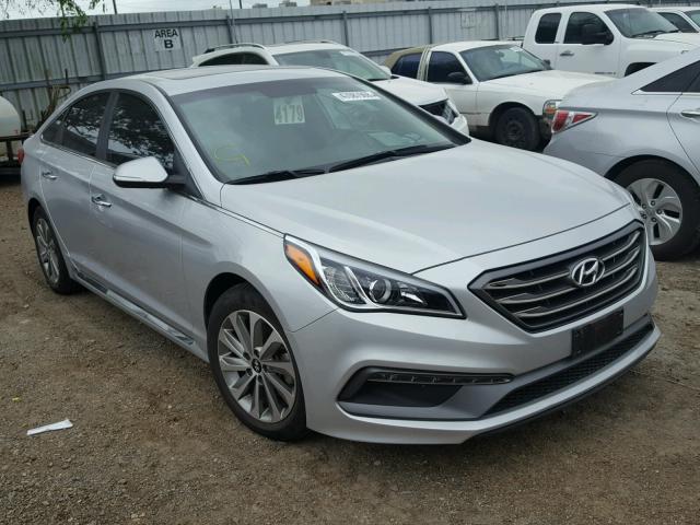 5NPE34AF2HH592183 - 2017 HYUNDAI SONATA SPO SILVER photo 1