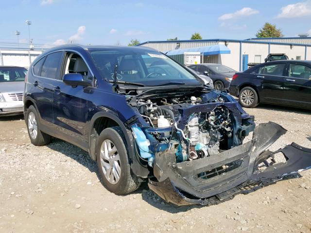 2HKRM4H71GH603962 - 2016 HONDA CR-V EXL BLUE photo 1