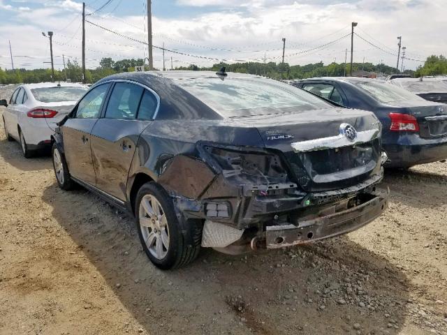 1G4GC5EDXBF232812 - 2011 BUICK LACROSSE C BLACK photo 3