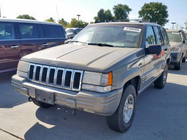 1J4GZ48Y6WC260944 - 1998 JEEP GRAND CHER GRAY photo 2