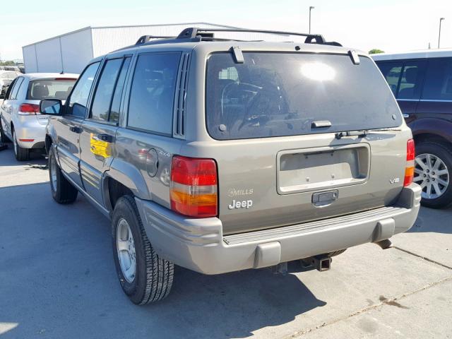 1J4GZ48Y6WC260944 - 1998 JEEP GRAND CHER GRAY photo 3