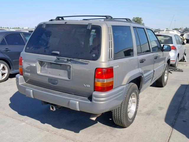 1J4GZ48Y6WC260944 - 1998 JEEP GRAND CHER GRAY photo 4