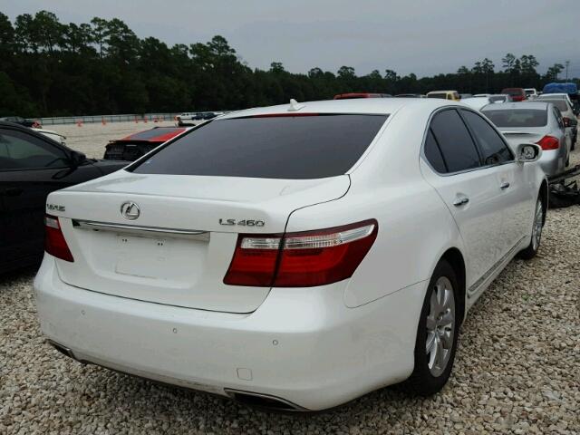 JTHBL46F475034683 - 2007 LEXUS LS 460 WHITE photo 4