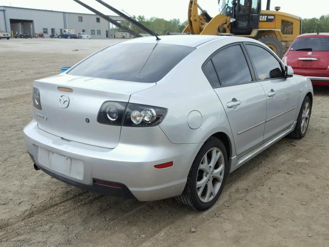 JM1BK323181825238 - 2008 MAZDA 3 S SILVER photo 4