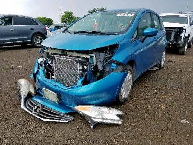 3N1CE2CPXFL354657 - 2015 NISSAN VERSA NOTE BLUE photo 2