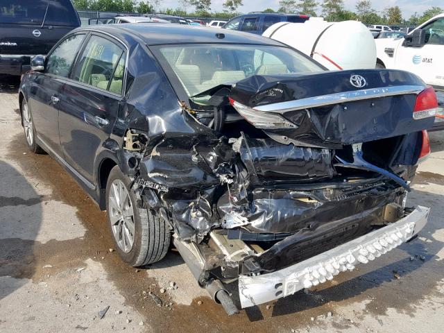 4T1BK3DB9BU432738 - 2011 TOYOTA AVALON BAS BLACK photo 3