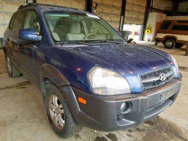 KM8JN12D47U474740 - 2007 HYUNDAI TUCSON SE BLUE photo 1