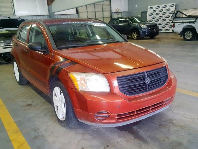 1B3JB48B37D502937 - 2007 DODGE CALIBER SX ORANGE photo 1