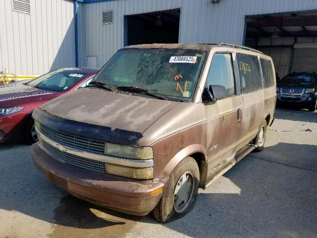 1GNDM19W7SB236887 - 1995 CHEVROLET ASTRO BROWN photo 2