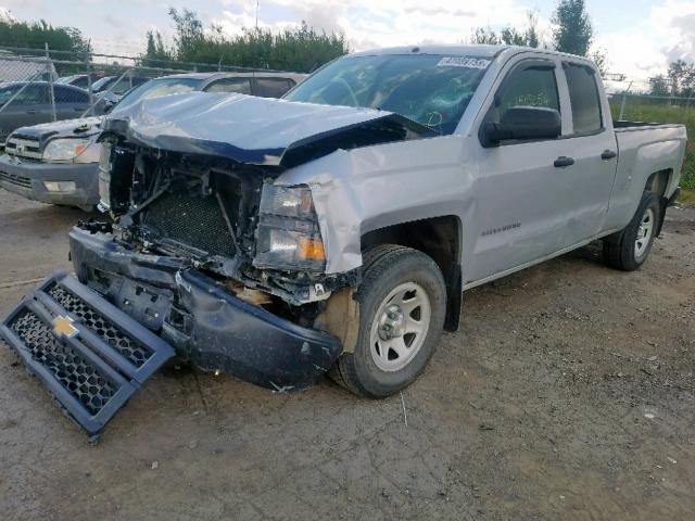 1GCVKPEH8EZ143238 - 2014 CHEVROLET SILVERADO SILVER photo 2