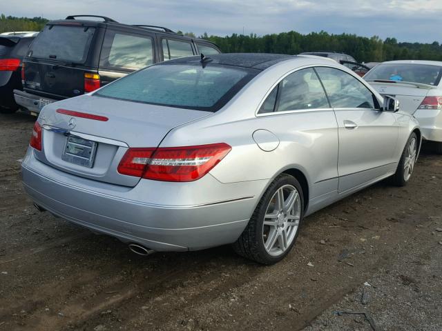 WDDKJ5GB4BF064025 - 2011 MERCEDES-BENZ E 350 SILVER photo 4