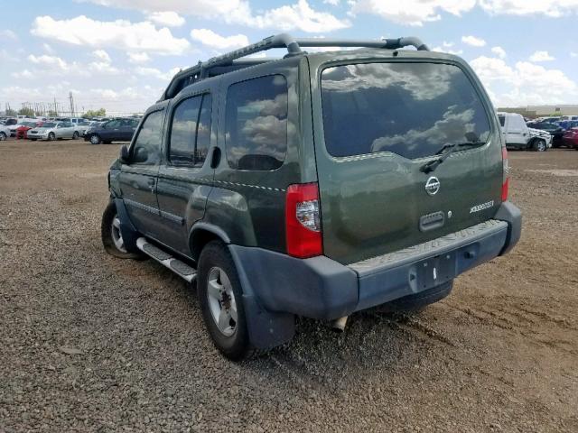 5N1ED28T34C682358 - 2004 NISSAN XTERRA XE GREEN photo 3