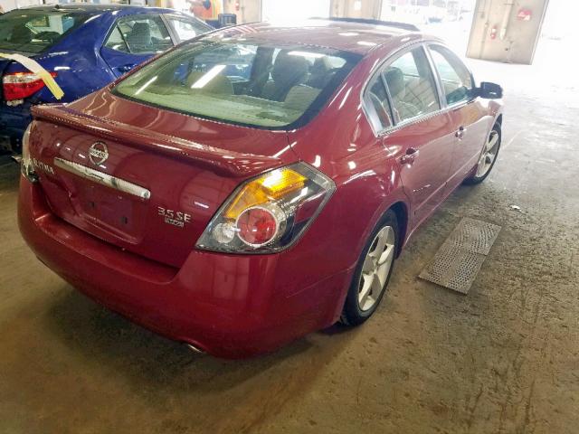 1N4BL21E08N450662 - 2008 NISSAN ALTIMA 3.5 RED photo 4