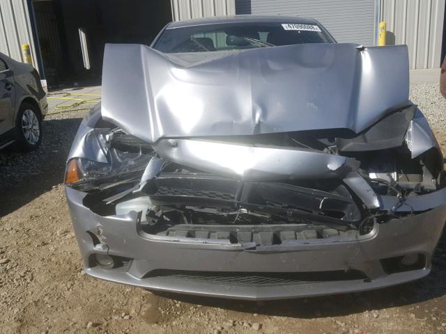 2C3CDXHG6EH359680 - 2014 DODGE CHARGER SX SILVER photo 9