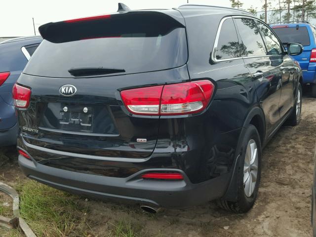 5XYPG4A38JG358713 - 2018 KIA SORENTO LX BLACK photo 4