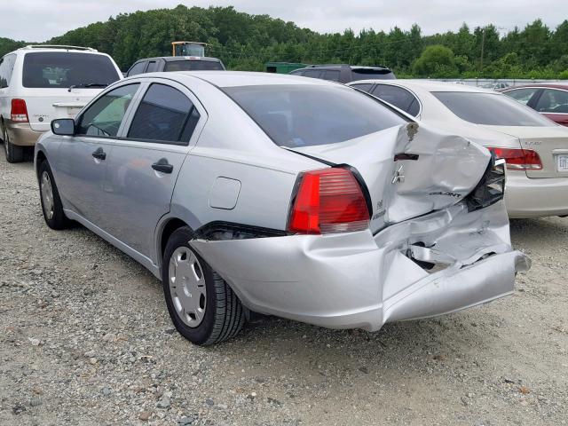 4A3AB26F38E027629 - 2008 MITSUBISHI GALANT DE SILVER photo 3