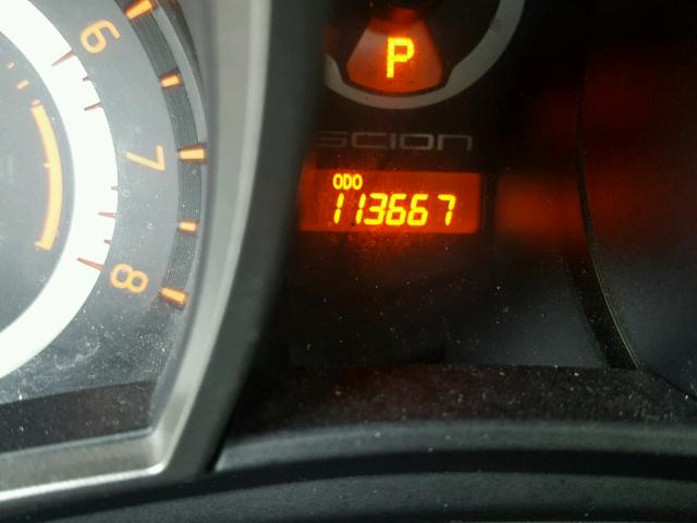 JTKJF5C79D3052202 - 2013 TOYOTA SCION TC შავი ფოტო 8