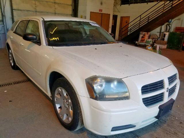 2D8FV48T75H654595 - 2005 DODGE MAGNUM SE WHITE photo 1