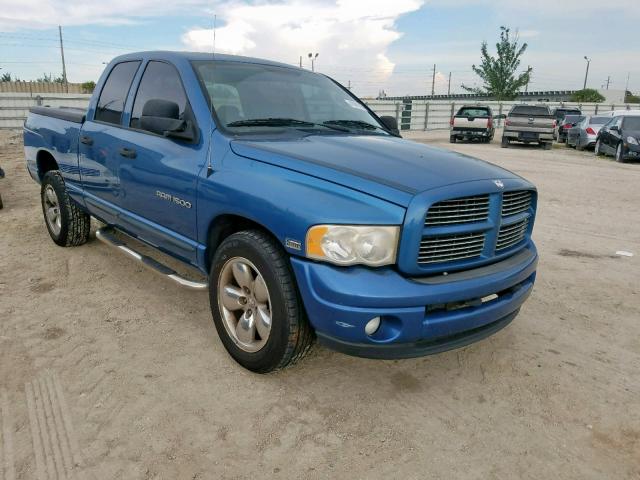 1D7HA18D34J166189 - 2004 DODGE RAM 1500 S BLUE photo 1