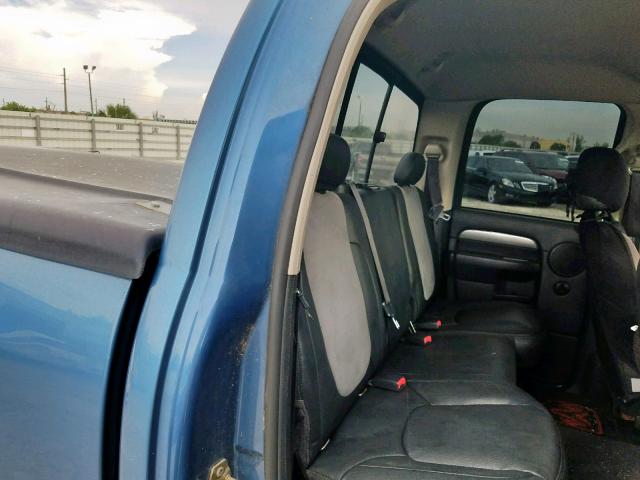 1D7HA18D34J166189 - 2004 DODGE RAM 1500 S BLUE photo 6