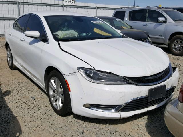 1C3CCCAB6FN617103 - 2015 CHRYSLER 200 LIMITE WHITE photo 1