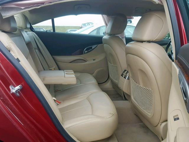 1G4GC5GG4AF135644 - 2010 BUICK LACROSSE C RED photo 6