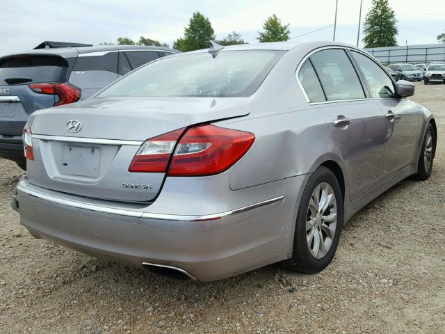 KMHGC4DD4DU244478 - 2013 HYUNDAI GENESIS 3. SILVER photo 4