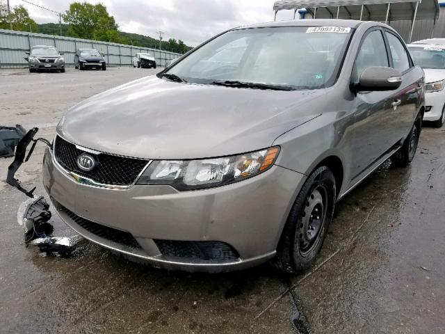 KNAFU4A26A5085787 - 2010 KIA FORTE EX GRAY photo 2