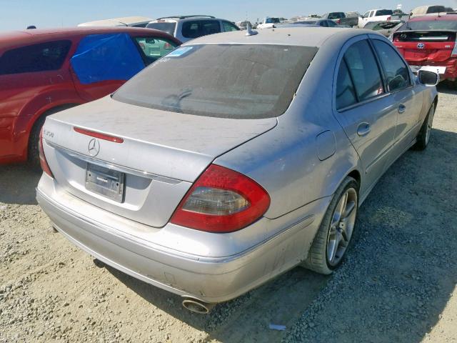 WDBUF56X97B051625 - 2007 MERCEDES-BENZ E 350 SILVER photo 4