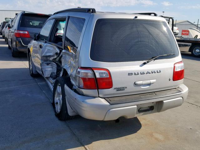 JF1SF65601H750997 - 2001 SUBARU FORESTER S SILVER photo 3