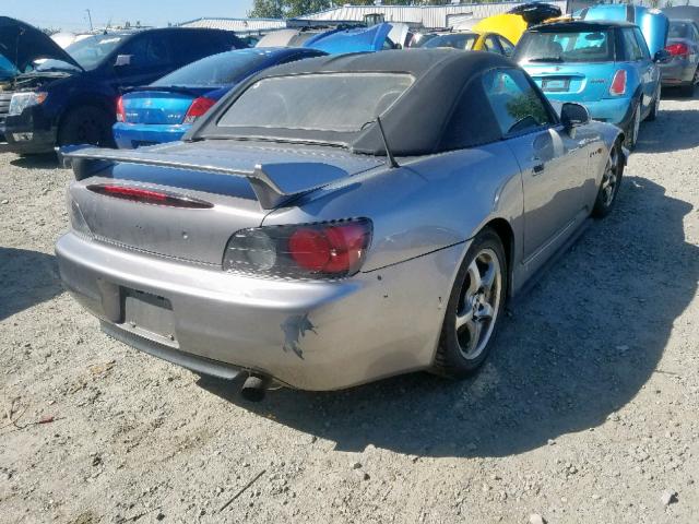 JHMAP11411T007125 - 2001 HONDA S2000 SILVER photo 4