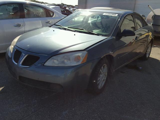 1G2ZF55B064280148 - 2006 PONTIAC G6 SE BLUE photo 2