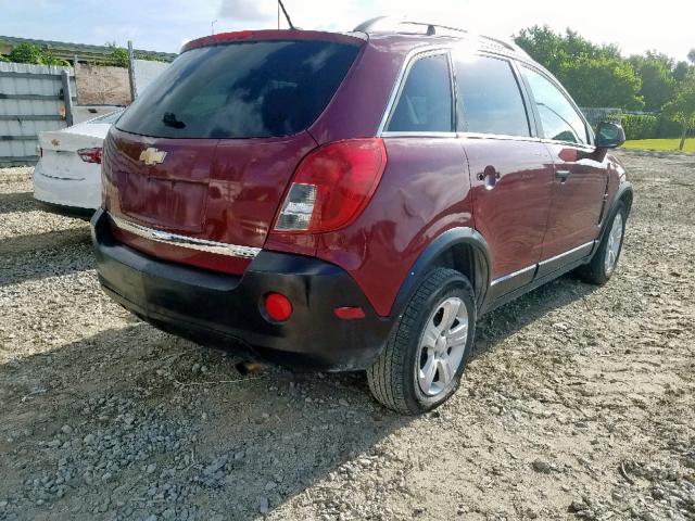 3GNAL2EK1ES546685 - 2014 CHEVROLET CAPTIVA LS RED photo 4