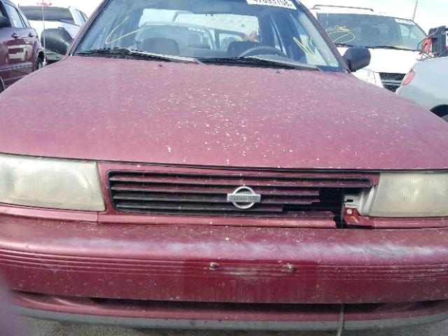 1N4EB31F3PC778912 - 1993 NISSAN SENTRA E MAROON photo 7