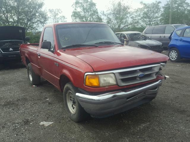 1FTCR10X9VUB38674 - 1997 FORD RANGER RED photo 1