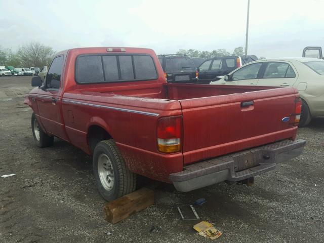 1FTCR10X9VUB38674 - 1997 FORD RANGER RED photo 3