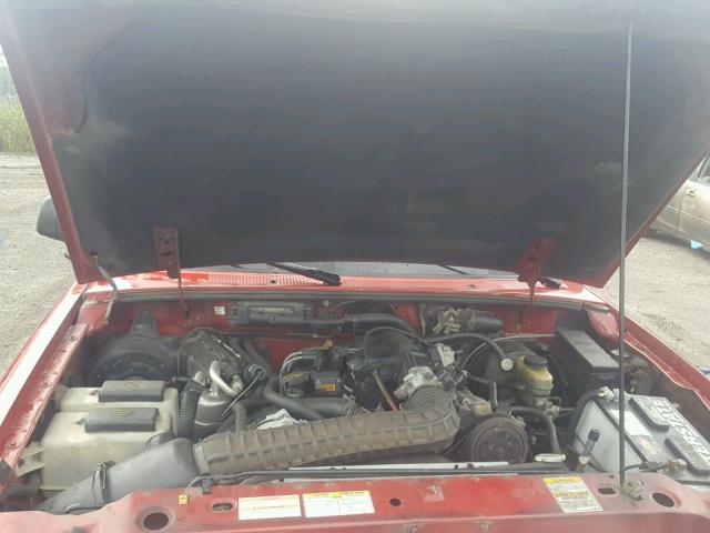 1FTCR10X9VUB38674 - 1997 FORD RANGER RED photo 7